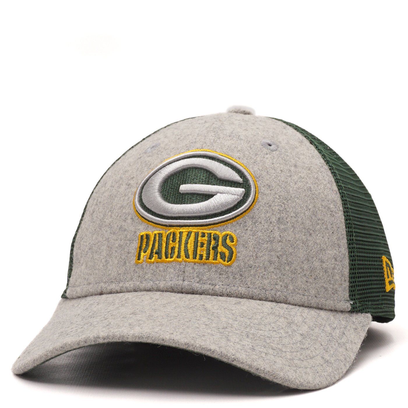 NEW ERA PACKERS GREY POP 9FORTY TRUCKER HAT