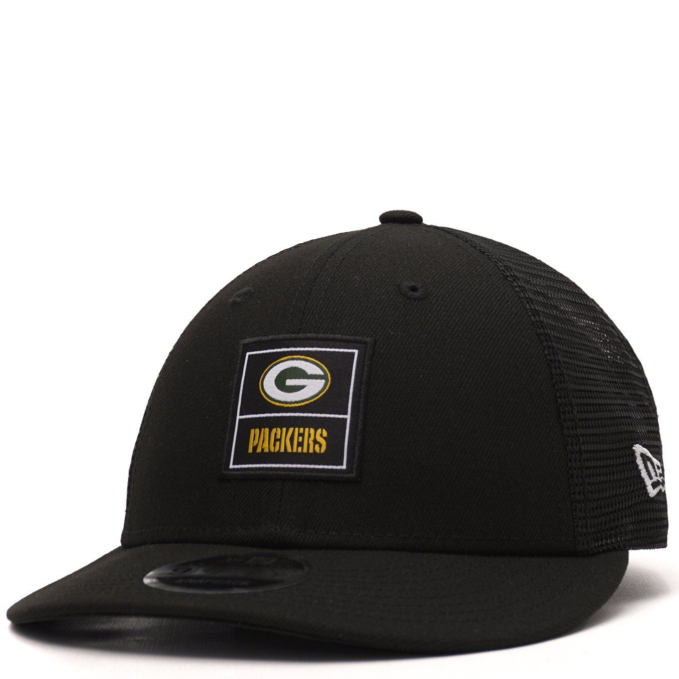 NEW ERA PACKERS LABEL LOW PROFILE 9FIFTY TRUCKER HAT