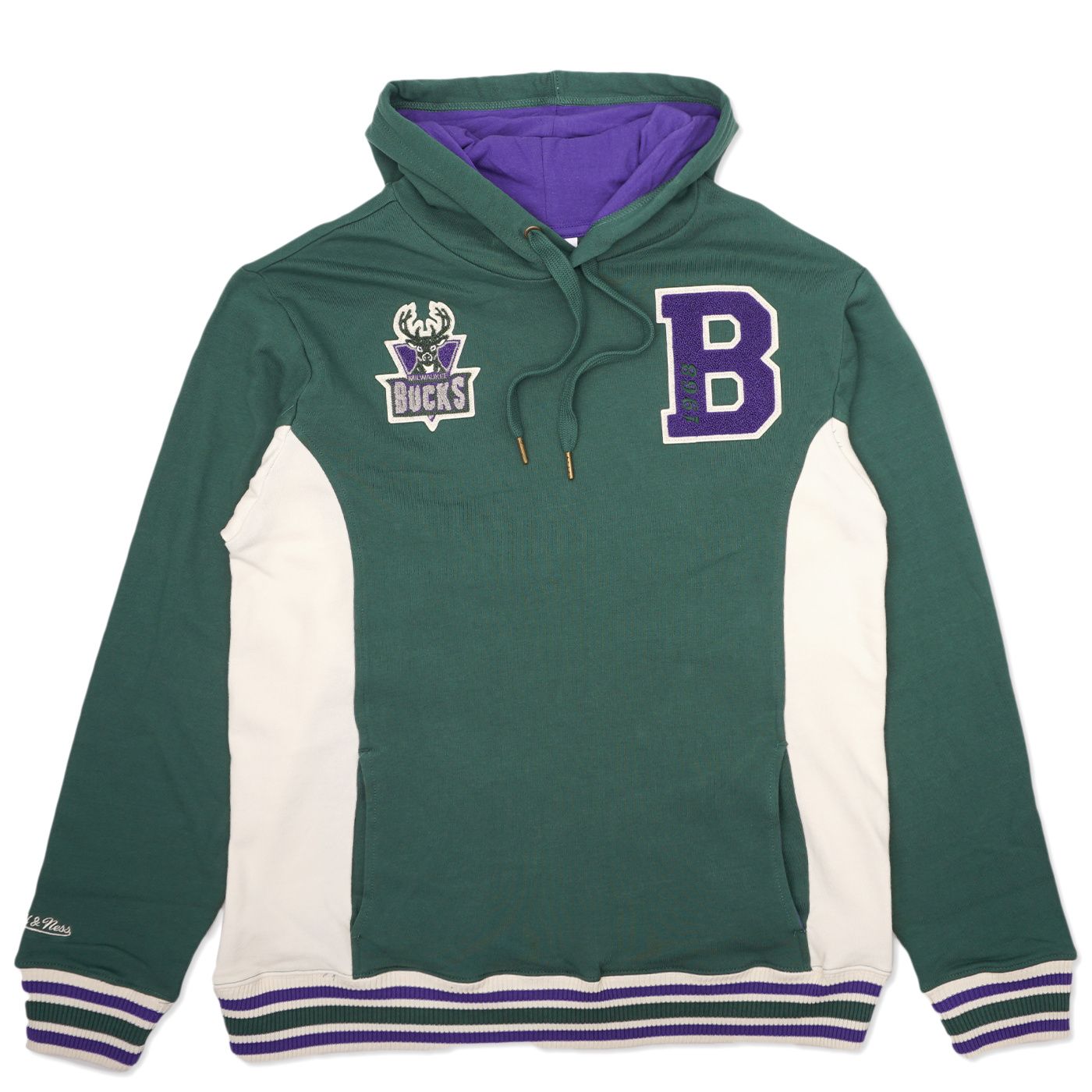 MITCHELL &amp; NESS MILWAUKEE BUCKS HWC TEAM LEGACY FRENCH TERRY HOODIE     