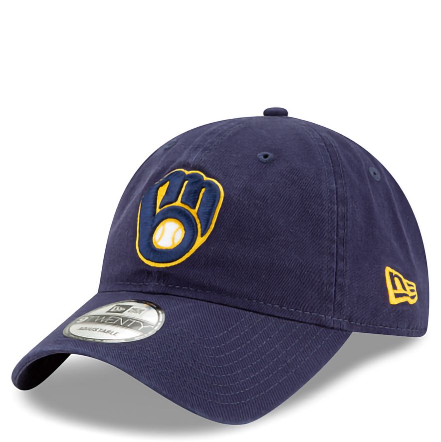 NEW ERA MILWAUKEE BREWERS CORE CLASSIC 9TWENTY ADJUSTABLE HAT 