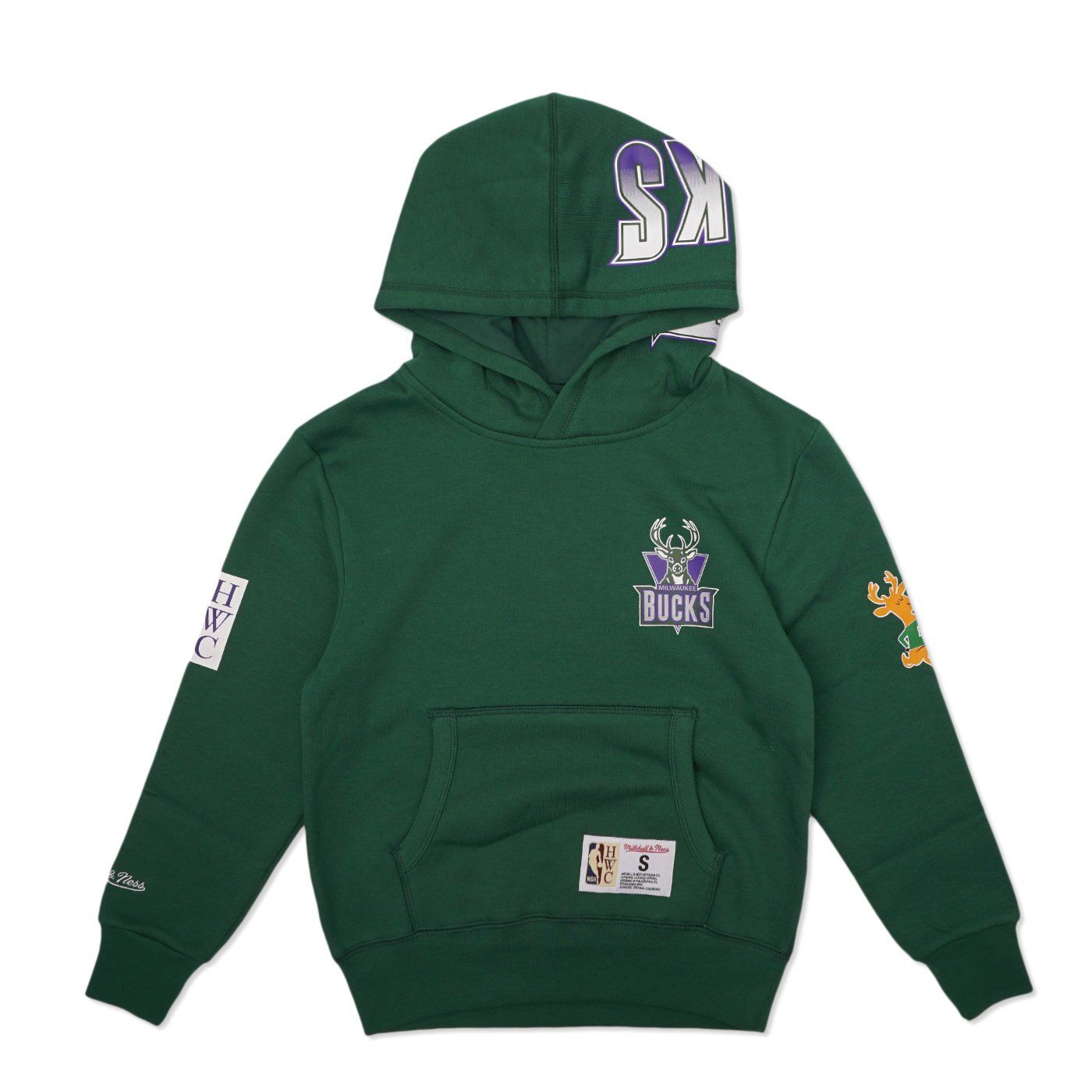 MITCHELL &amp; NESS BUCKS YOUTH CHAMP CITY PULLOVER HOODIE 