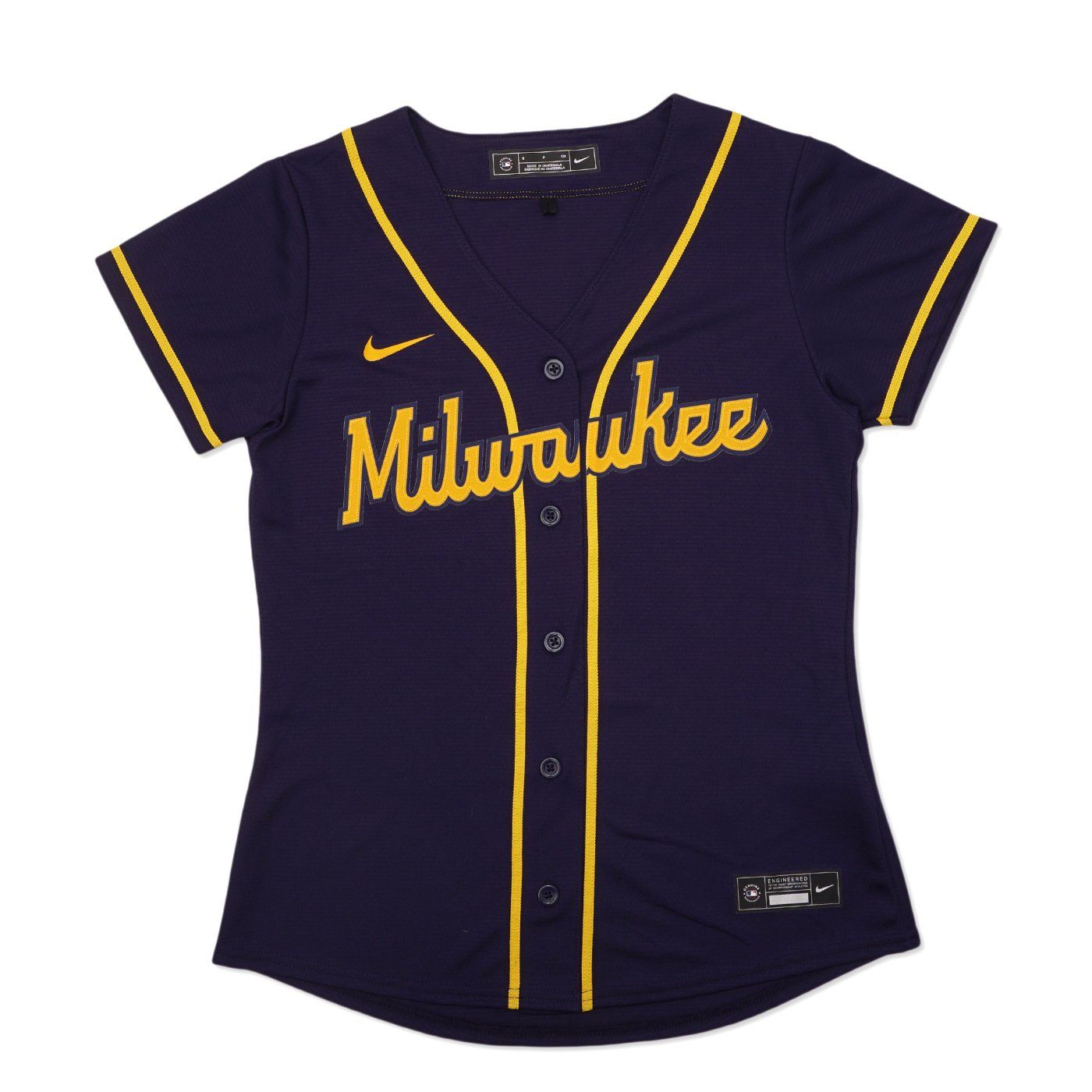 NIKE BREWERS WOMEN&#39;S REPLICA ALTERNATE JERSEY  