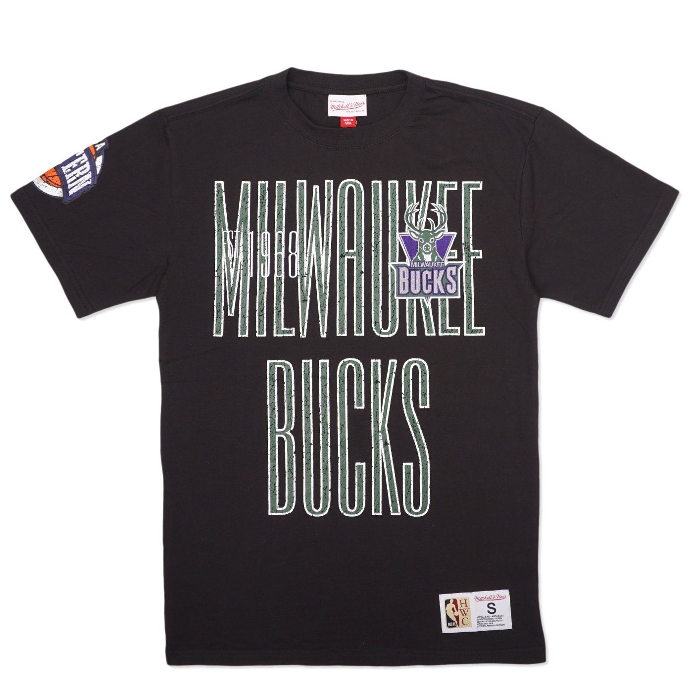 MITCHELL &amp; NESS MILWAUKEE BUCKS TEAM OG 2.0 PREMIUM TEE    