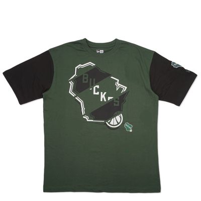 NEW ERA MILWAUKEE BUCKS STATE LOGO TEE    