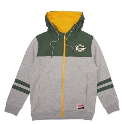 NEW ERA PACKERS WOMEN&#39;S PANEL FULL ZIP HOODIE     