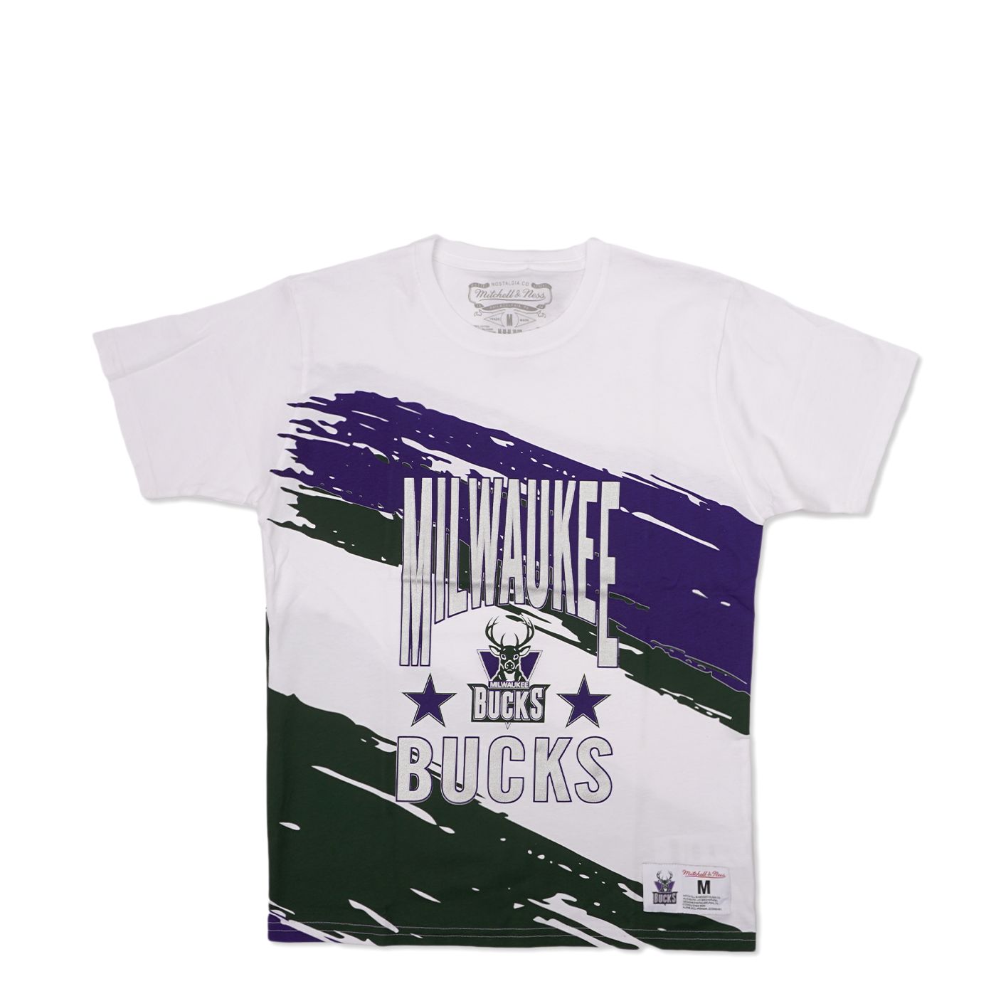 MITCHELL &amp; NESS BUCKS YOUTH PAINTBRUSH TEE  