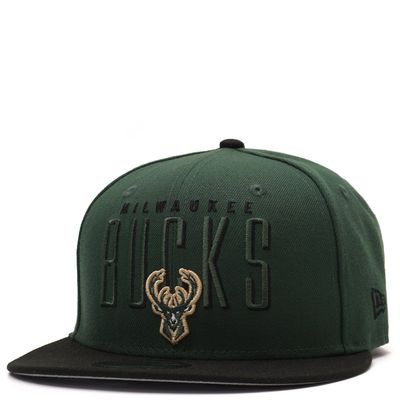 NEW ERA BUCKS HEADLINE 9FIFTY SNAPBACK HAT