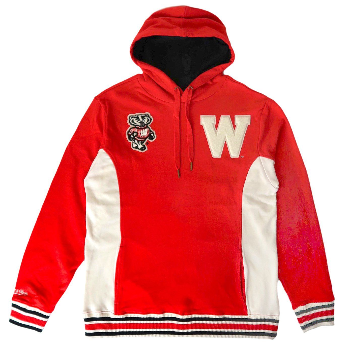 MITCHELL &amp; NESS WISCONSIN BADGERS TEAM LEGACY PULLOVER HOODIE 