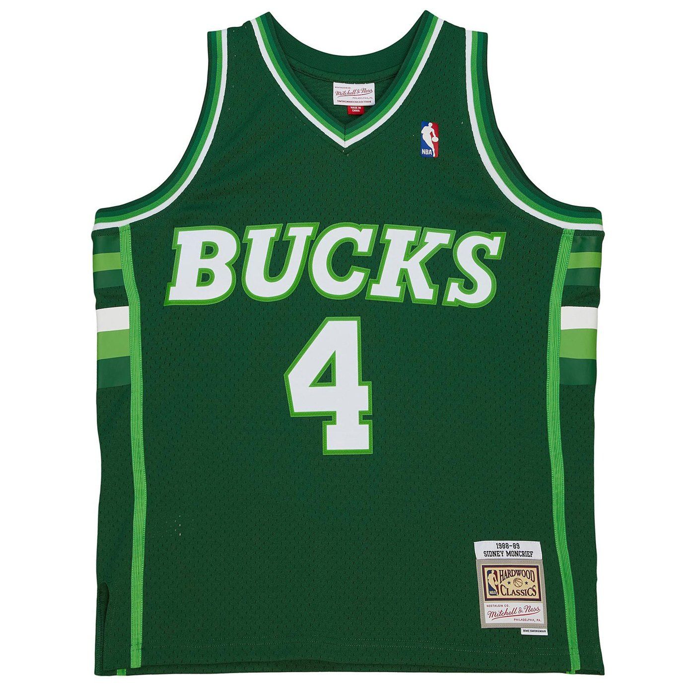 MITCHELL &amp; NESS MILWAUKEE BUCKS MONCRIEF &#39;88-89 SWINGMAN JERSEY  