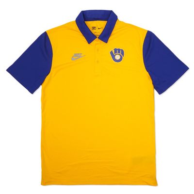 NIKE BREWERS COOPERSTOWN FRANCHISE POLO SHIRT  