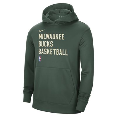 NIKE MILWAUKEE BUCKS SPOTLIGHT DRI-FIT PULLOVER HOODIE    