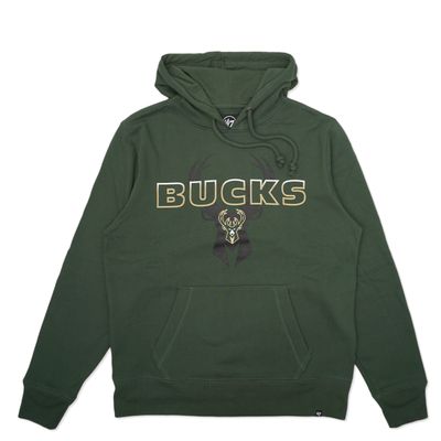 ‘47 BRAND MILWAUKEE BUCKS UP FRONT HEADLINE HOODIE