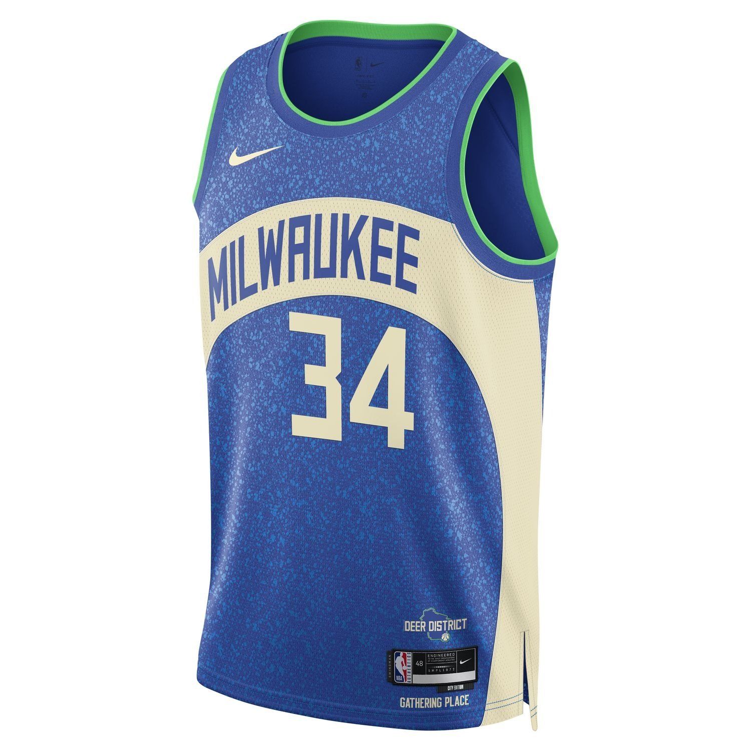 NIKE MILWAUKEE BUCKS GIANNIS &#39;23-24 CITY EDITION SWINGMAN JERSEY