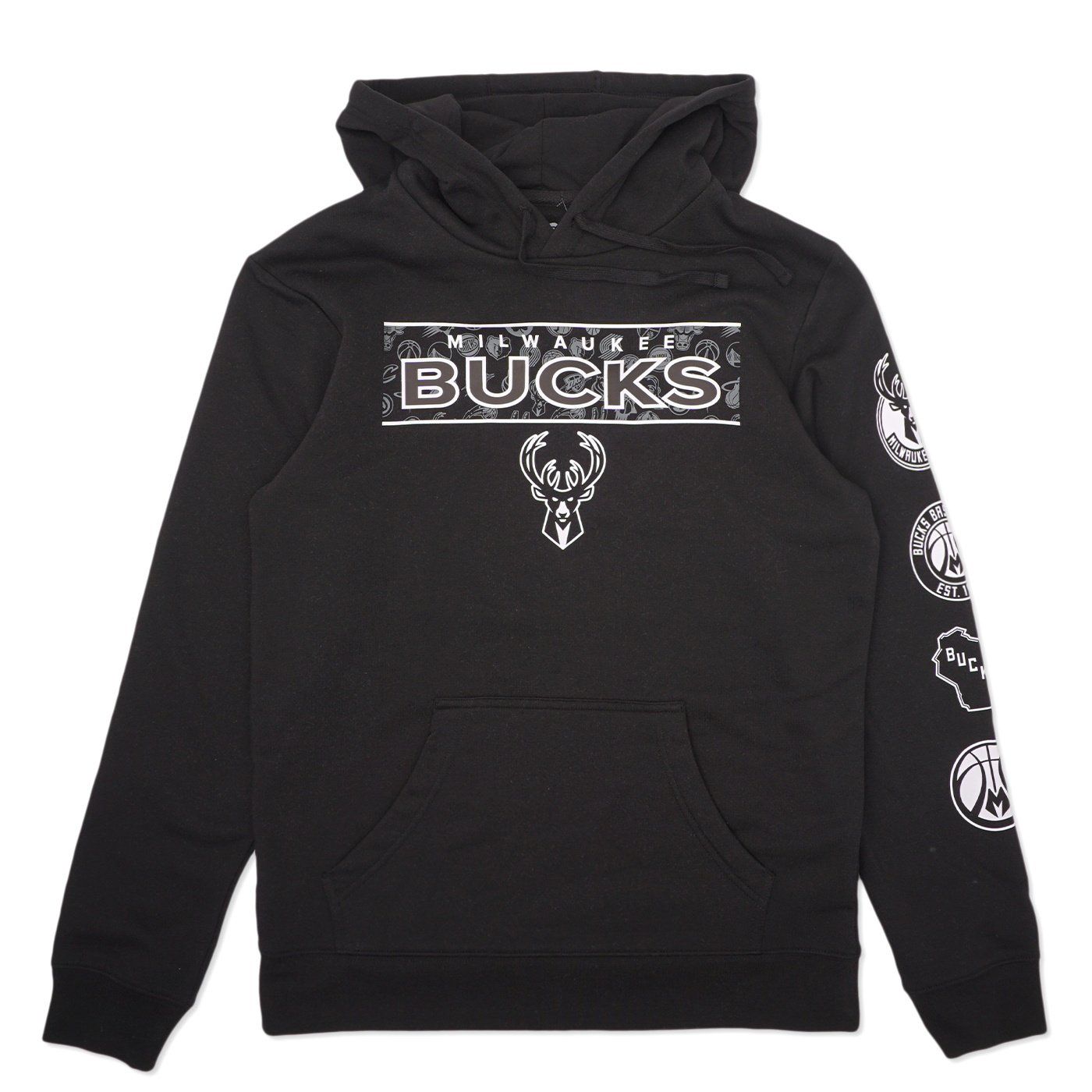 FANATICS BUCKS BANK SHOT PULLOVER HOODIE 