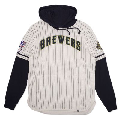 ‘47 BRAND BREWERS DOUBLE HEADER SHORTSTOP HOODIE  