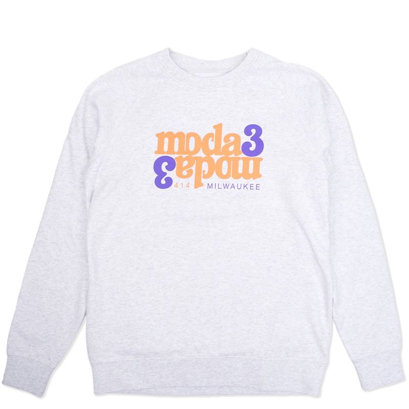MODA3 MIRROR SCRIPT CREWNECK SWEATSHIRT  