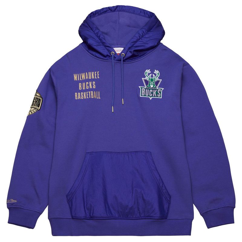 MITCHELL &amp; NESS MILWAUKEE BUCKS TEAM OG 2.0 PULLOVER HOODIE