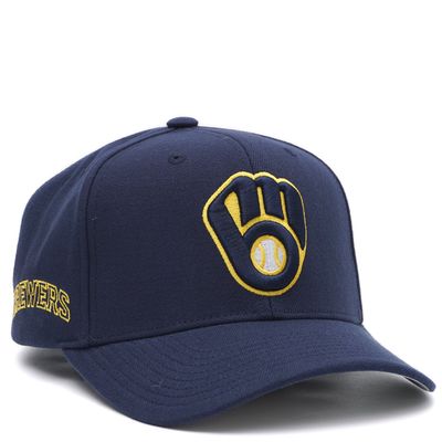 MITCHELL &amp; NESS BREWERS TEAM PRO SNAPBACK HAT