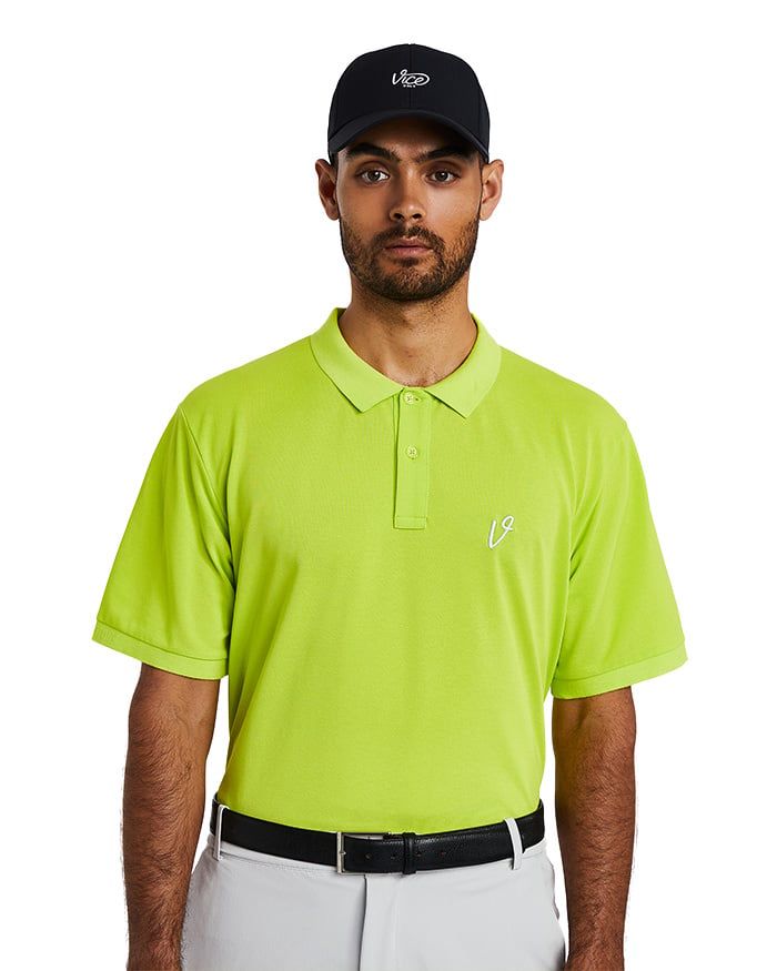 VICE GOLF ESSENTIAL V-PIQUE POLO SHIRT  