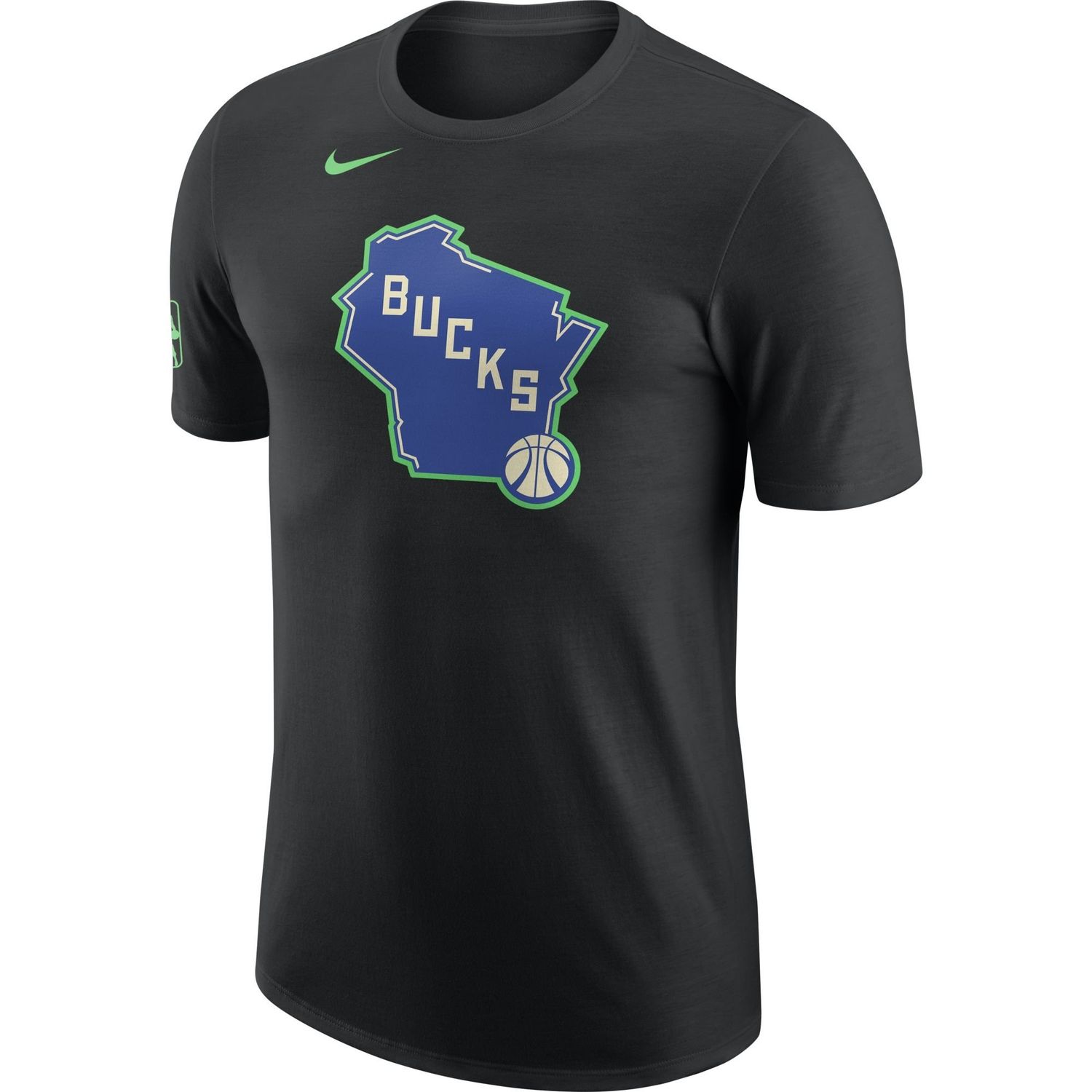 NIKE MILWAUKEE BUCKS ESSENTIAL CITY EDITION LOGO TEE   