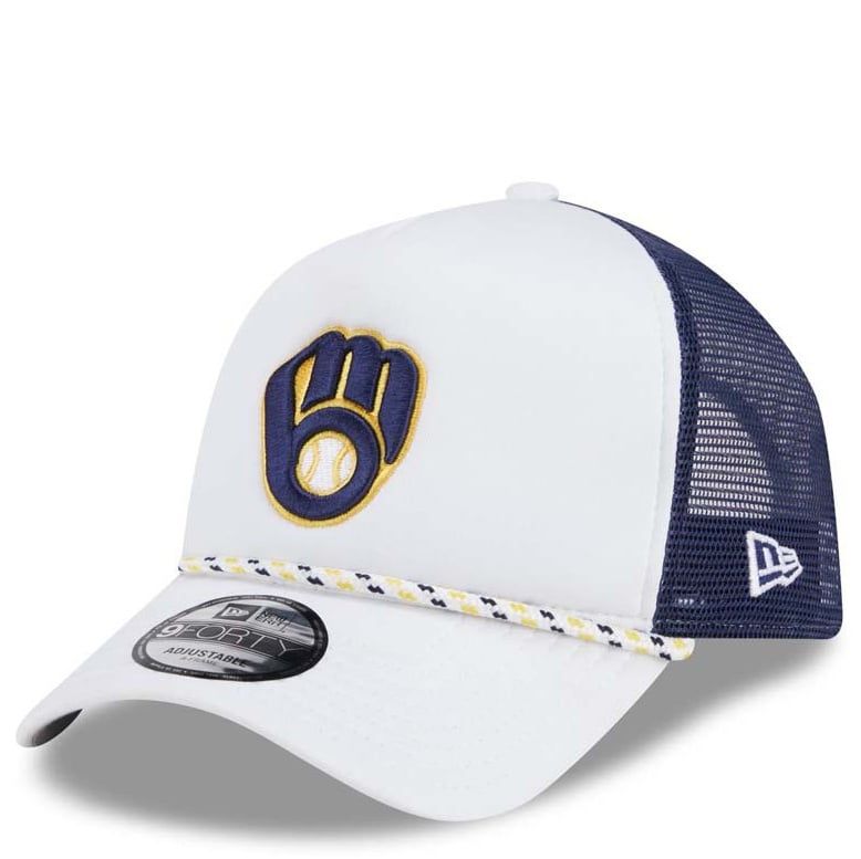 NEW ERA MILWAUKEE BREWERS COURT SPORT 9FORTY TRUCKER HAT