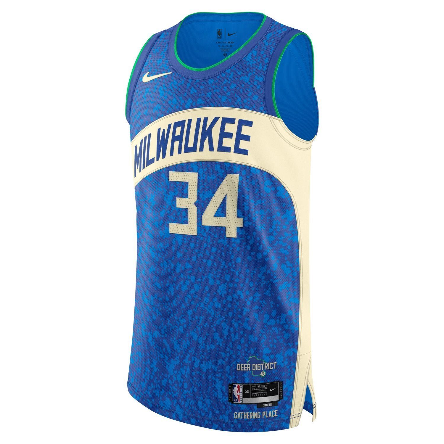 NIKE MILWAUKEE BUCKS GIANNIS CITY EDITION &#39;23-24 AUTHENTIC JERSEY 