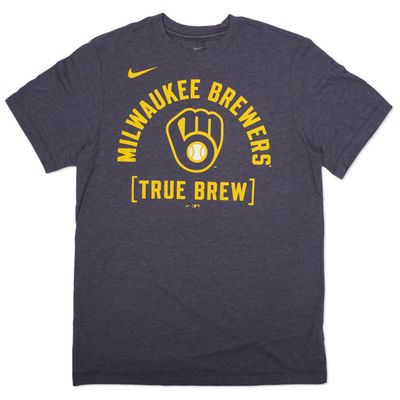 NIKE BREWERS SWING BIG TRI-BLEND TEE 