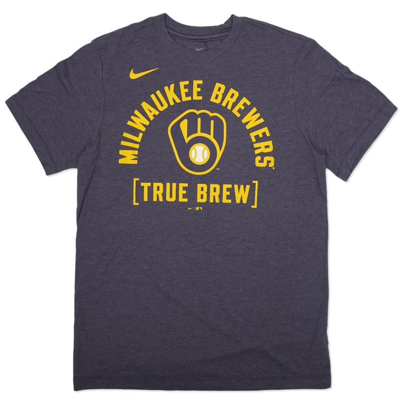 NIKE BREWERS SWING BIG TRI-BLEND TEE 