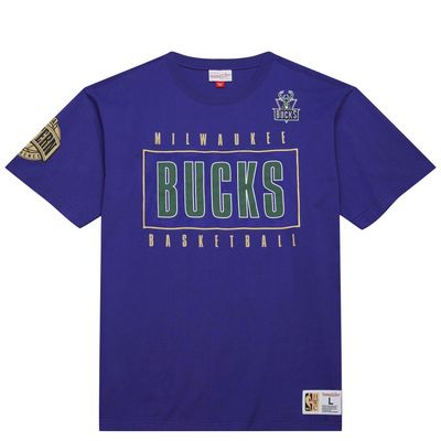 MITCHELL &amp; NESS MILWAUKEE BUCKS TEAM OG 2.0 PREMIUM VINTAGE TEE