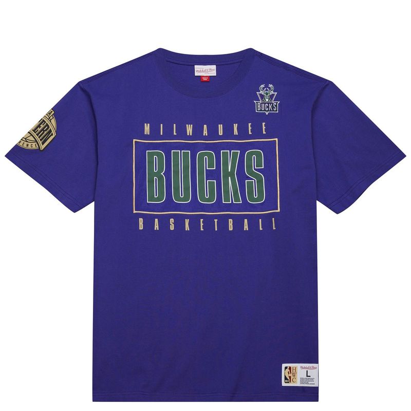 MITCHELL &amp; NESS MILWAUKEE BUCKS TEAM OG 2.0 PREMIUM VINTAGE TEE