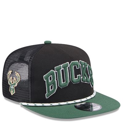 NEW ERA MILWAUKEE BUCKS THROWBACK GOLFER SNAPBACK HAT