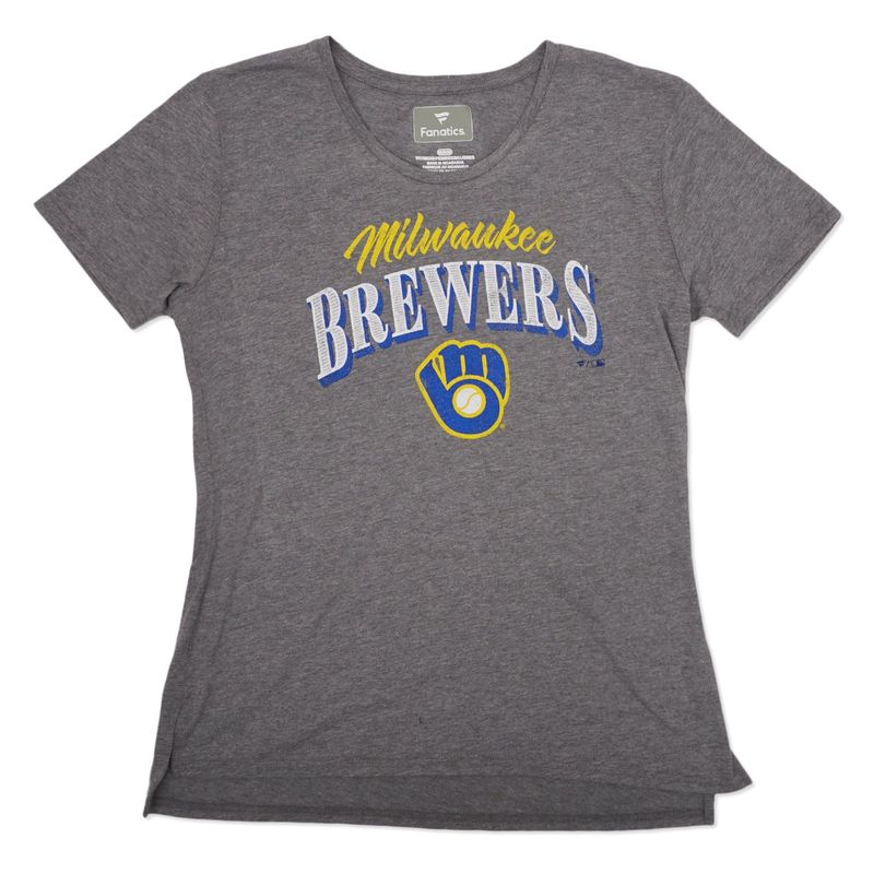 FANATICS BREWERS WOMEN&#39;S TEAM PLAY TRIBLEND TEE