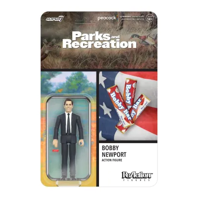 SUPER 7 PARKS AND RECREATION REACTION FIGURE - BOBBY NEWPORT