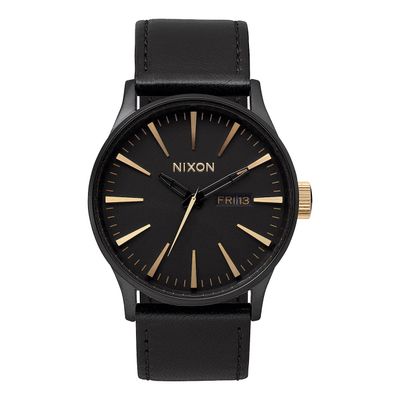 NIXON SENTRY LEATHER WATCH