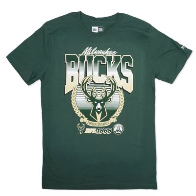 NEW ERA MILWAUKEE BUCKS GRADIENT TEE