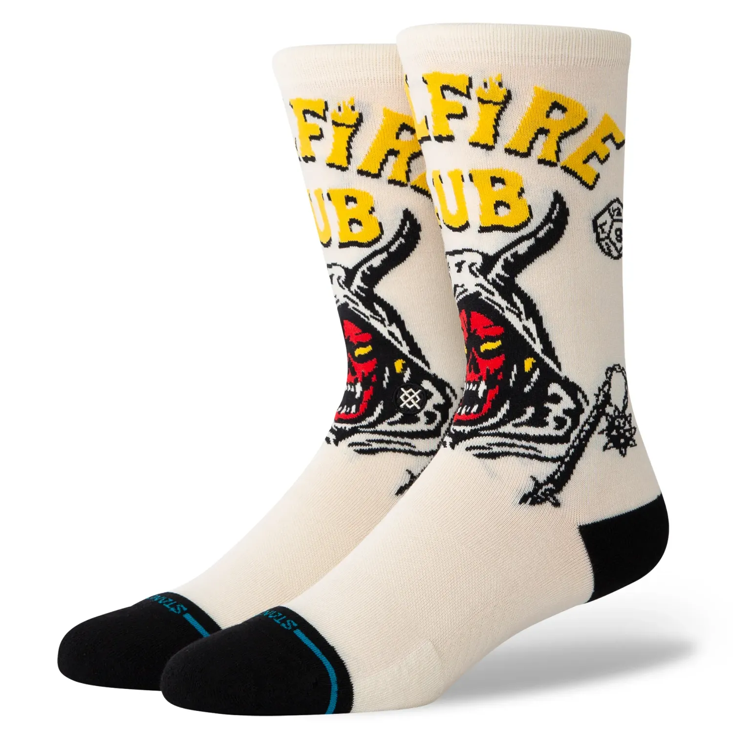 STANCE X STRANGER THINGS HELLFIRE CREW SOCKS 