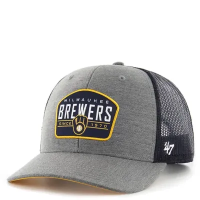 ’47 BRAND MILWAUKEE BREWERS PATCH TRUCKER HAT