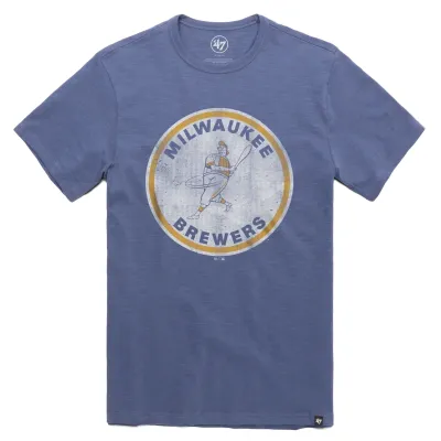 ’47 BRAND MILWAUKEE BREWERS BARRELMAN SCRUM TEE   