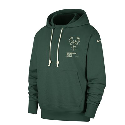 NIKE MILWAUKEE BUCKS STANDARD ISSUE COURTSIDE PULLOVER HOODIE  