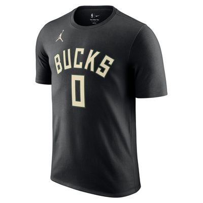 NIKE MILWAUKEE BUCKS LILLARD STATEMENT NAME &amp; NUMBER TEE