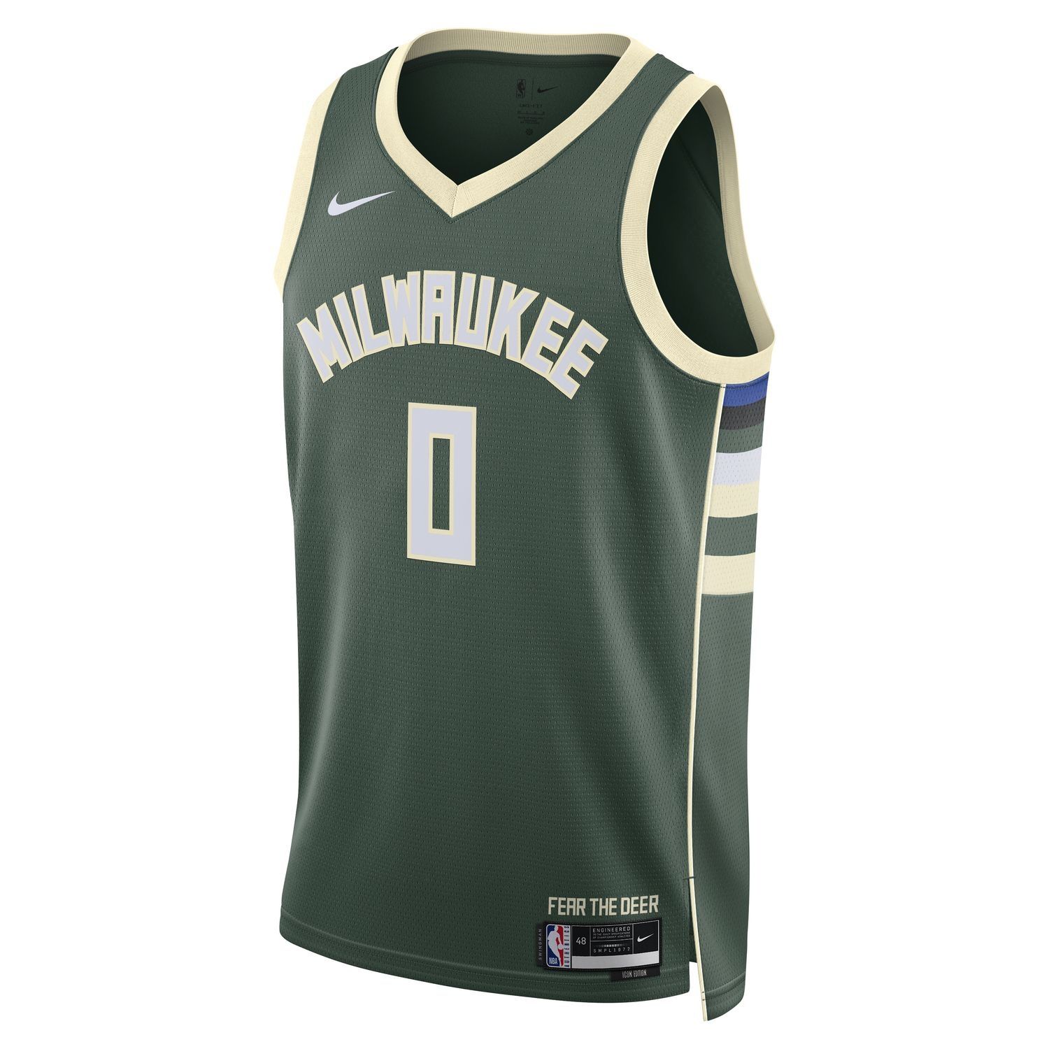 NIKE MILWAUKEE BUCKS DAMIAN LILLARD ICON SWINGMAN JERSEY 