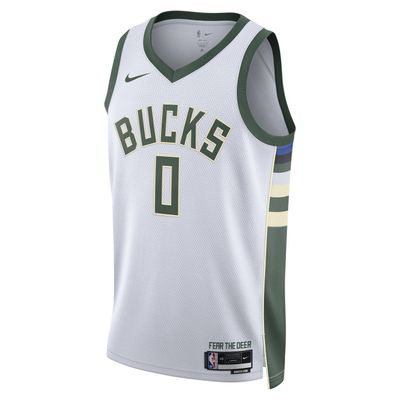 NIKE MILWAUKEE BUCKS DAMIAN LILLARD ASSOCIATION SWINGMAN JERSEY