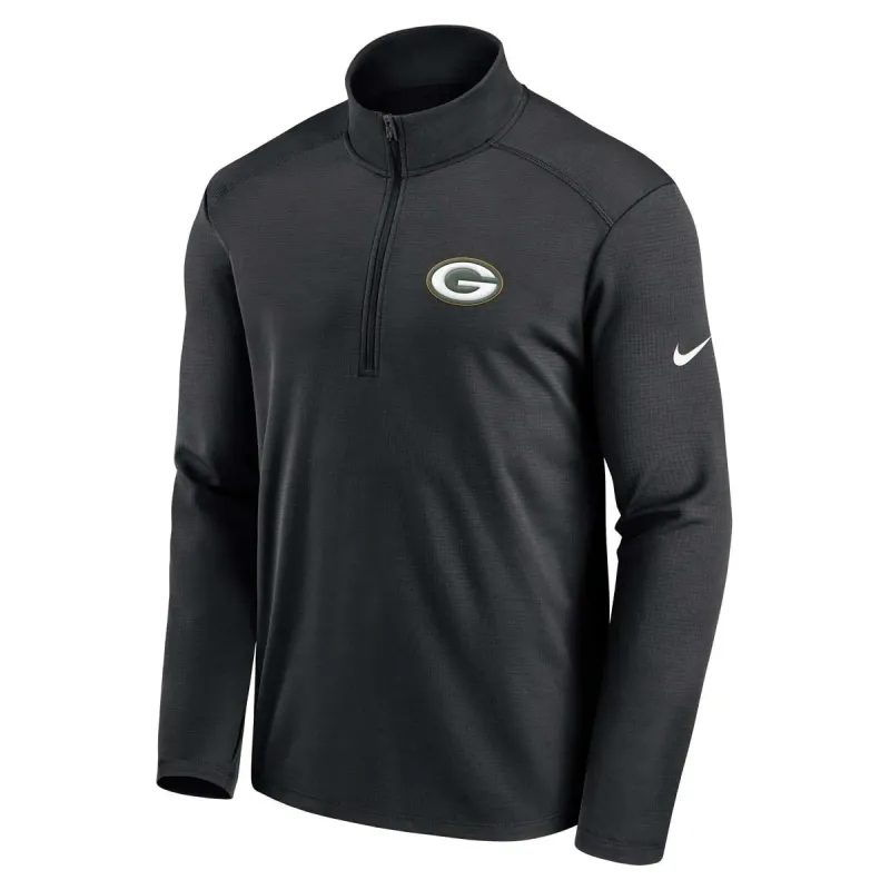 NIKE GREEN BAY PACKERS PACER 1/2 ZIP TOP