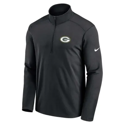 NIKE GREEN BAY PACKERS PACER 1/2 ZIP TOP