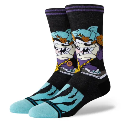 STANCE X LOONEY TUNES TAZ CREW SOCKS 