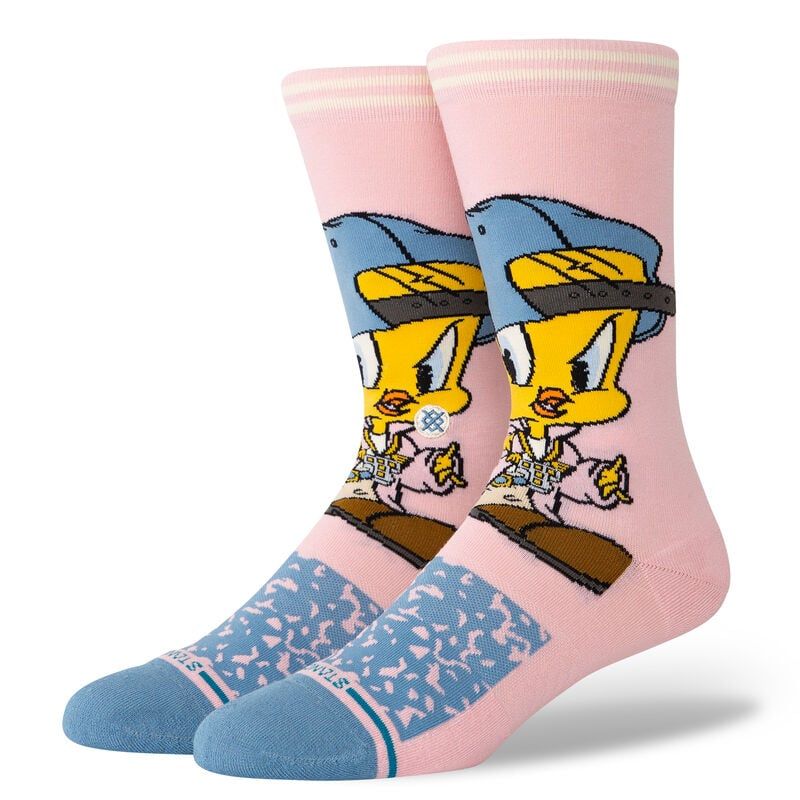 STANCE X LOONEY TUNES TWEETY CREW SOCKS 