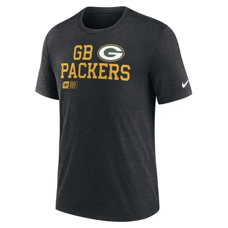 NIKE GREEN BAY PACKERS LOCKUP TRI-BLEND TEE