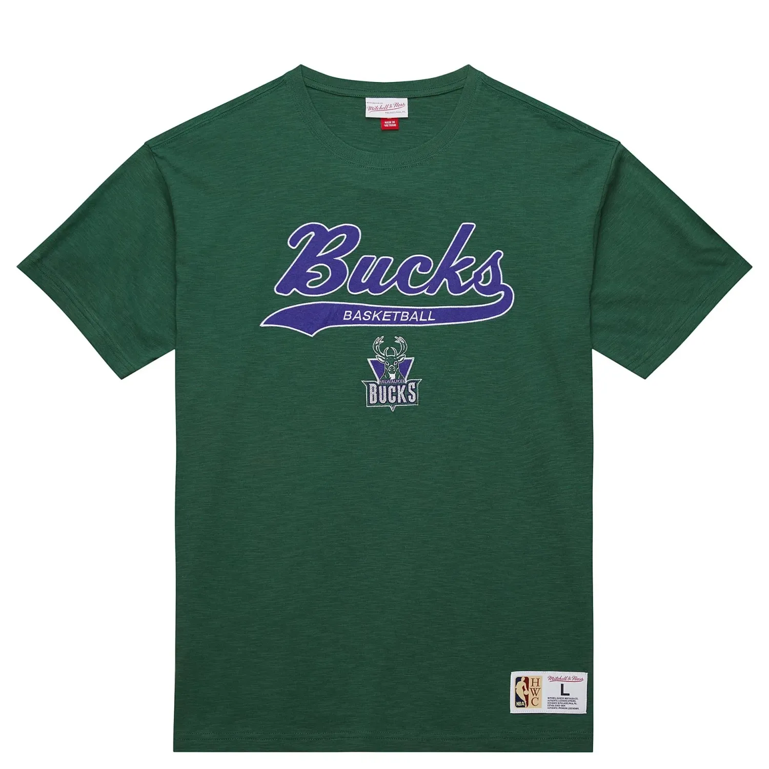 MITCHELL &amp; NESS MILWAUKEE BUCKS HWC LEGENDARY SLUB PREMIUM TEE 