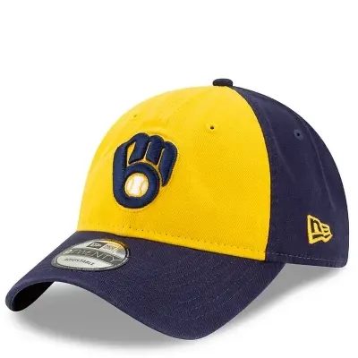 NEW ERA MILWAUKEE BREWERS CORE CLASSIC 9TWENTY ADJUSTABLE HAT