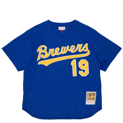 MITCHELL &amp; NESS MILWAUKEE BREWERS ROBIN YOUNT &#39;91 BATTING PRACTICE JERSEY     